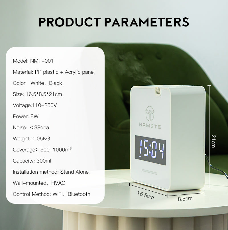 Namste Smart Aroma Diffuser – Bluetooth, WiFi & Purifying (In Stock)