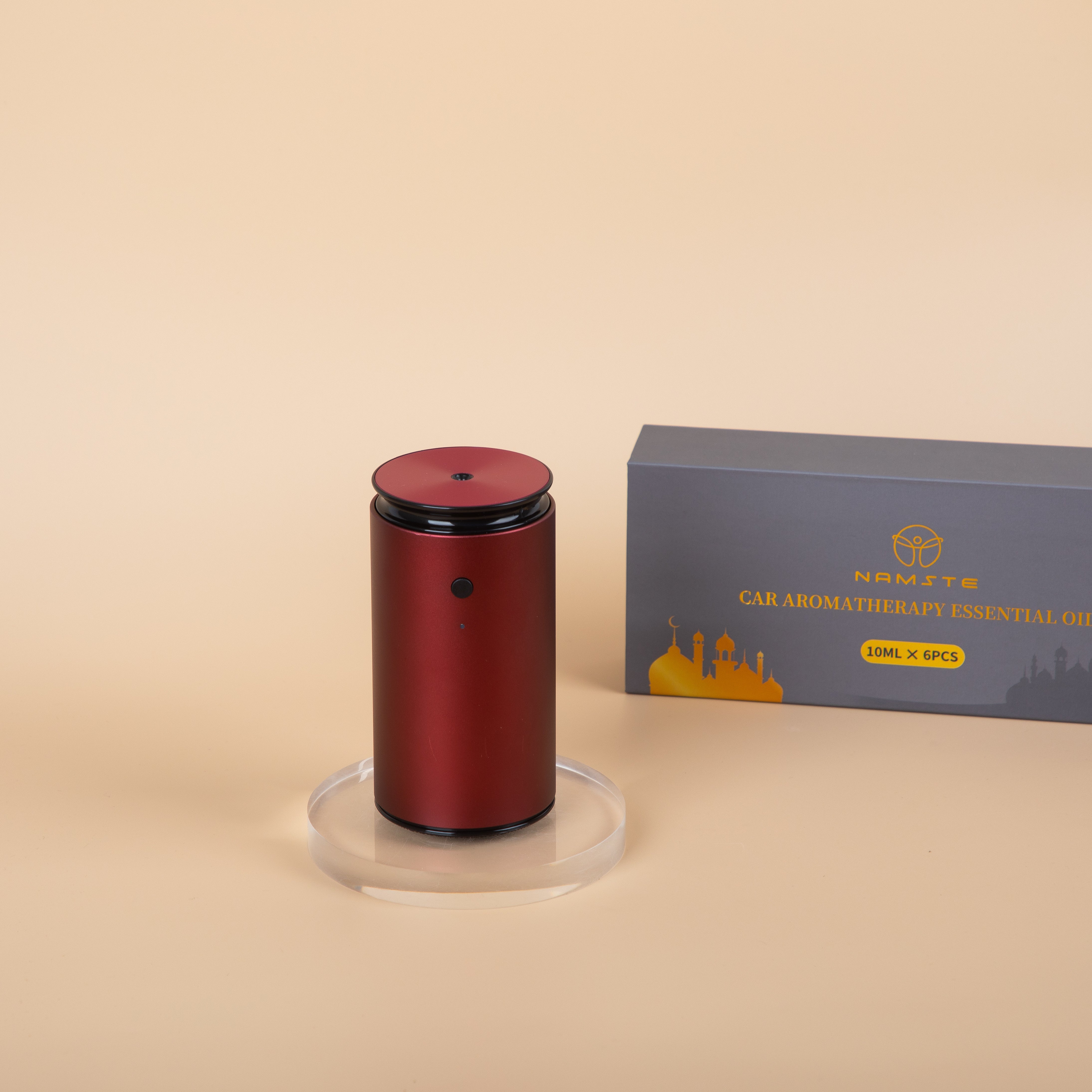 Compact USB Car Aroma Diffuser – Vibration-Activated Diffuser for Cars & Small Spaces, Silent