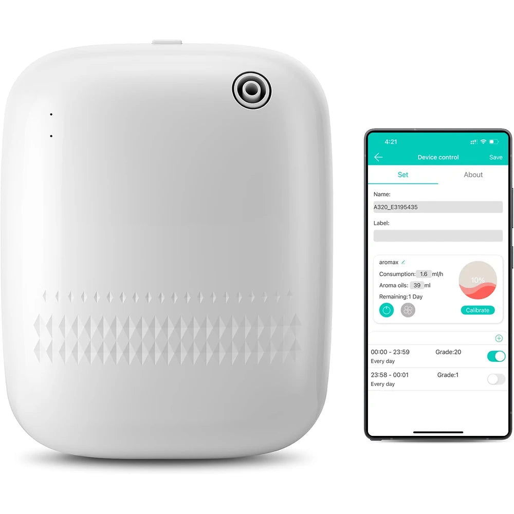 Namste Smart Aroma Diffuser – Waterless & Bluetooth Controlled
