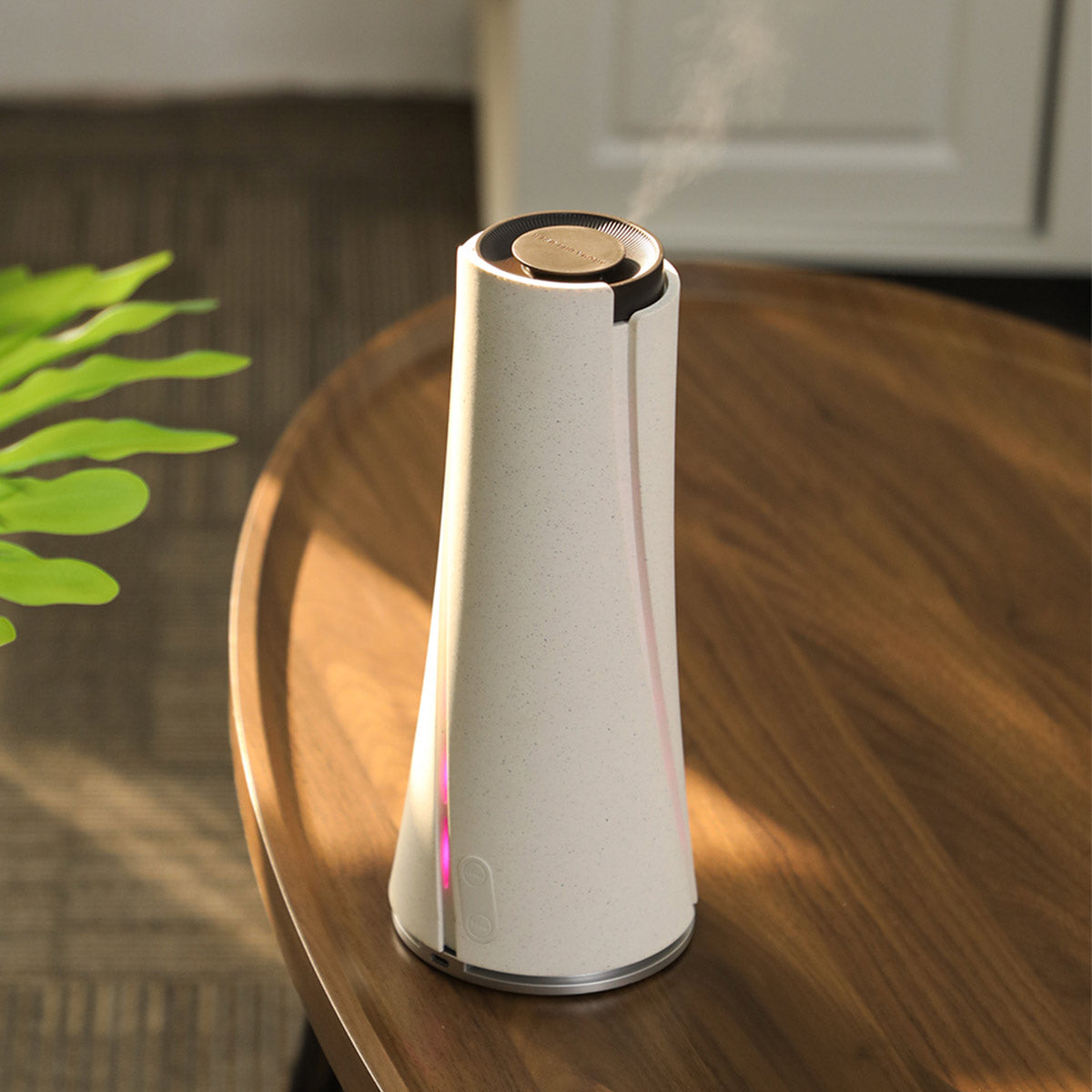 Cone-Shaped Aroma Diffuser – Bluetooth & WiFi Controlled, Stylish Design, Quiet Operation