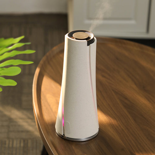 Cone-Shaped Aroma Diffuser – Bluetooth & WiFi Controlled, Stylish Design, Quiet Operation