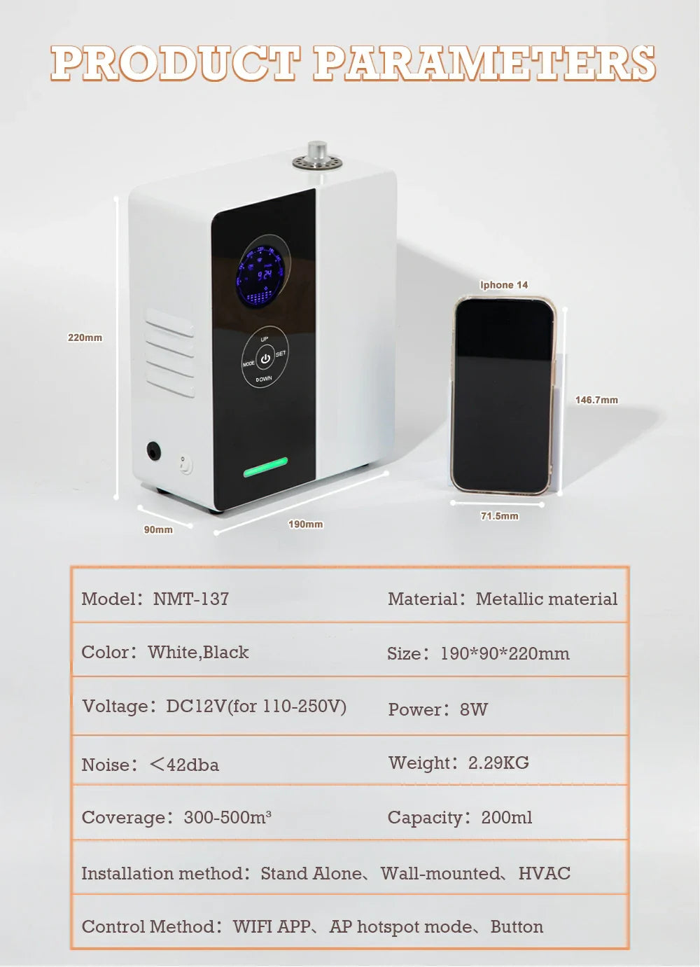 Namste HVAC Scent Diffuser - PRO-G 500