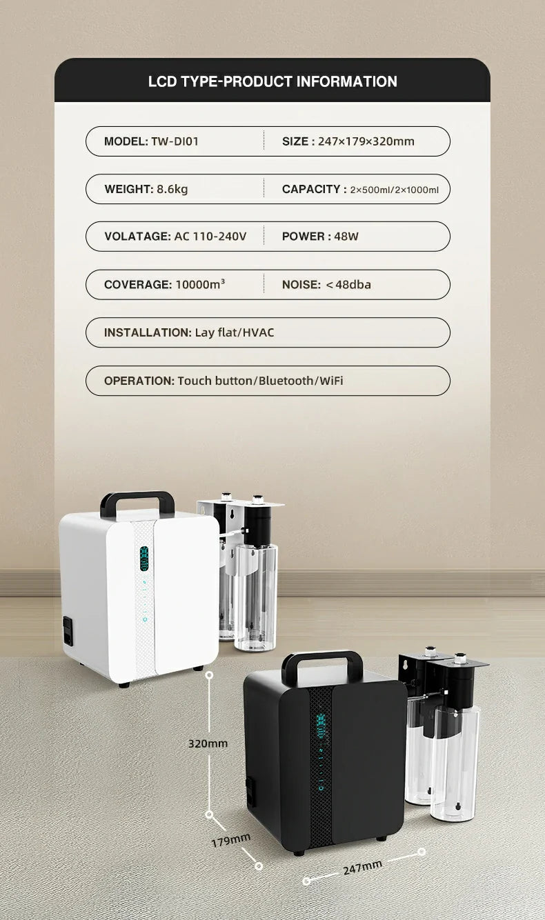 Namste HVAC Aroma Diffuser – Large Coverage & Smart Control