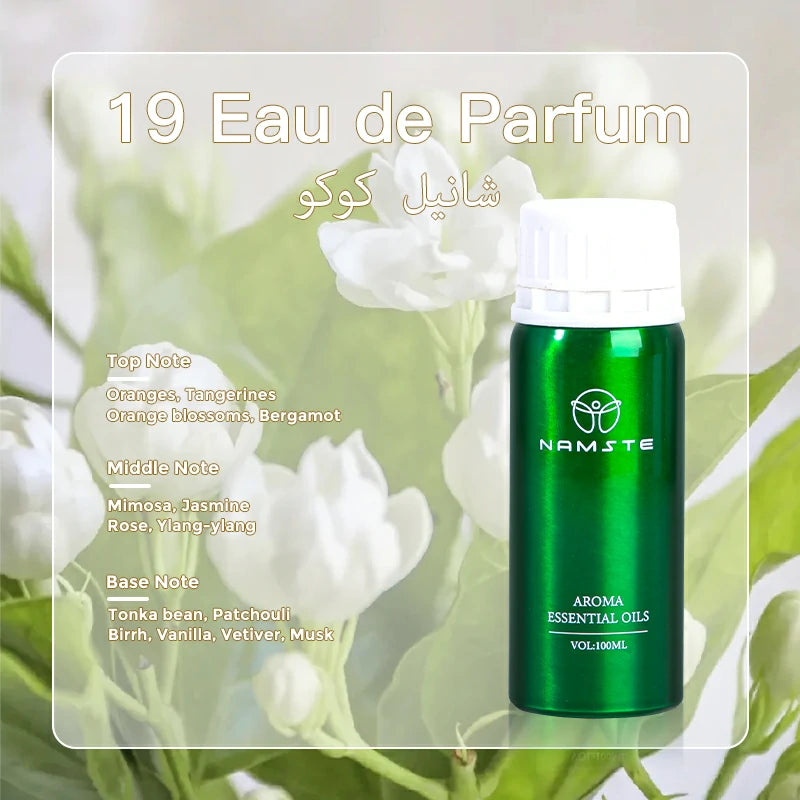 Namste Perfume Essential Oils 100ml Series - Luxurious Fragrances for Diffusers, Ideal for Home & Office Spaces
