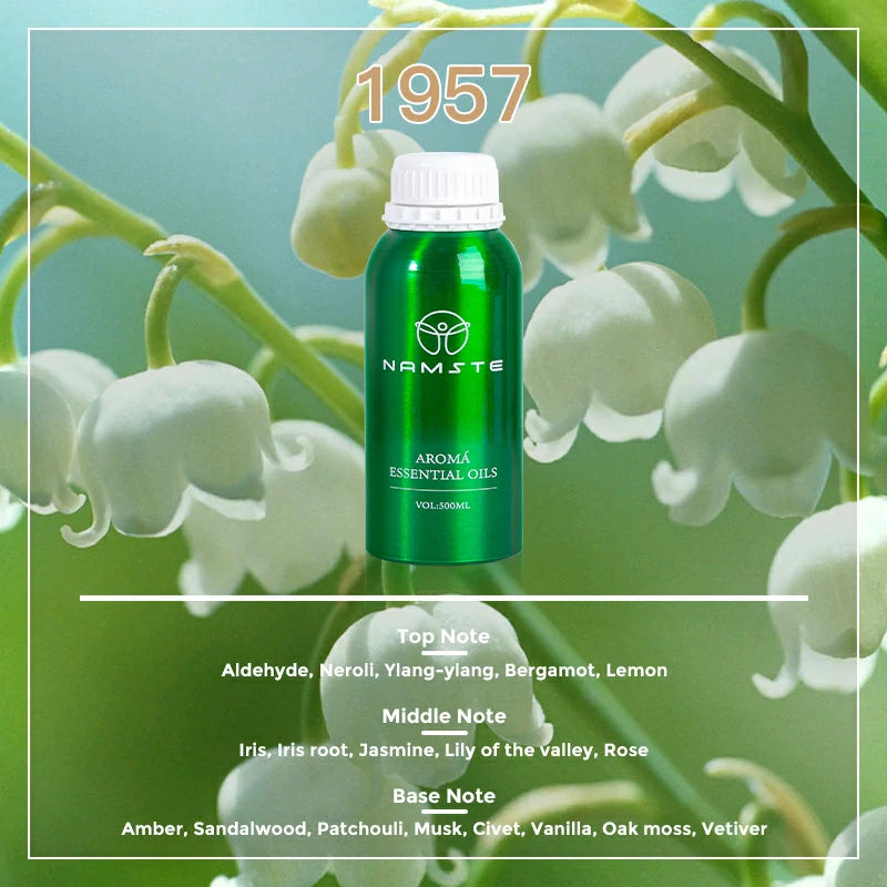 Namste Perfume Essential Oils 500ml Series - Luxurious Fragrances for Diffusers, Ideal for Home & Office Spaces