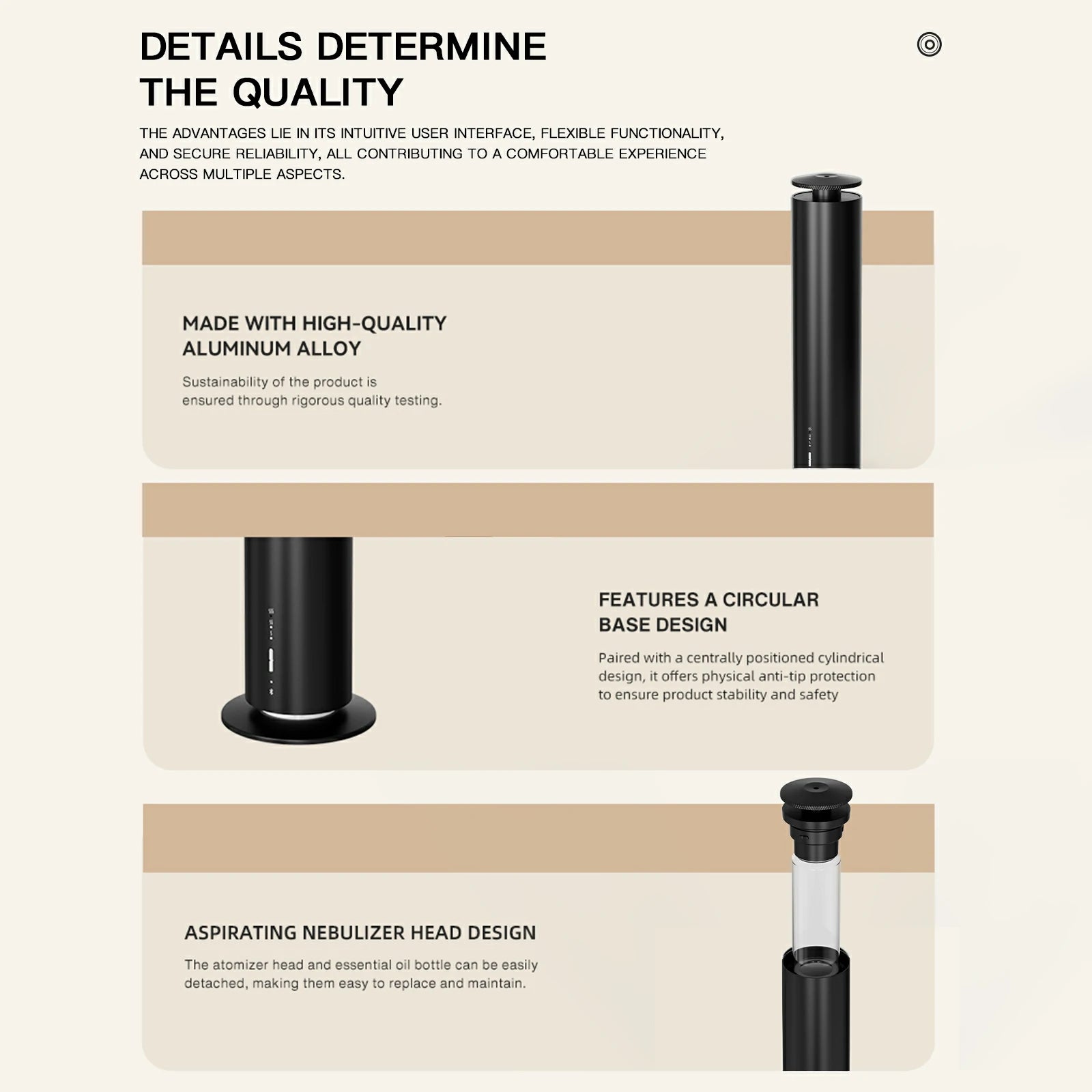 Namste Portable Smart Aroma Diffuser – Bluetooth Control & Large Coverage