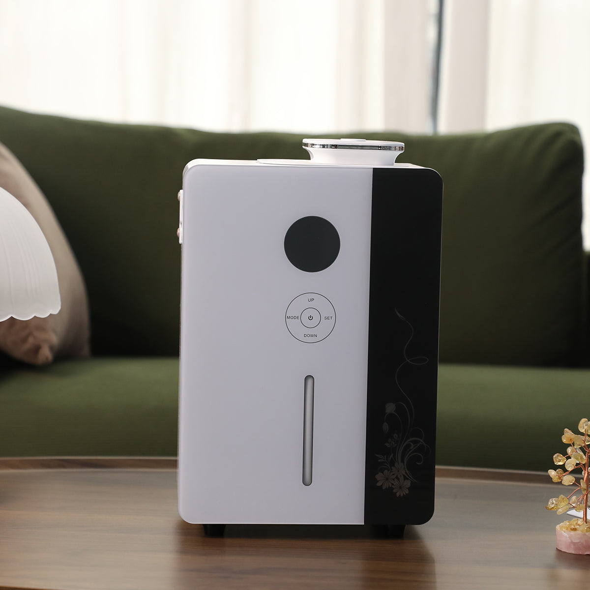 Premium Square Aroma Diffuser – Smart WiFi Controlled Diffuser for Large Spaces, Quiet Operation, Modern Metal Design