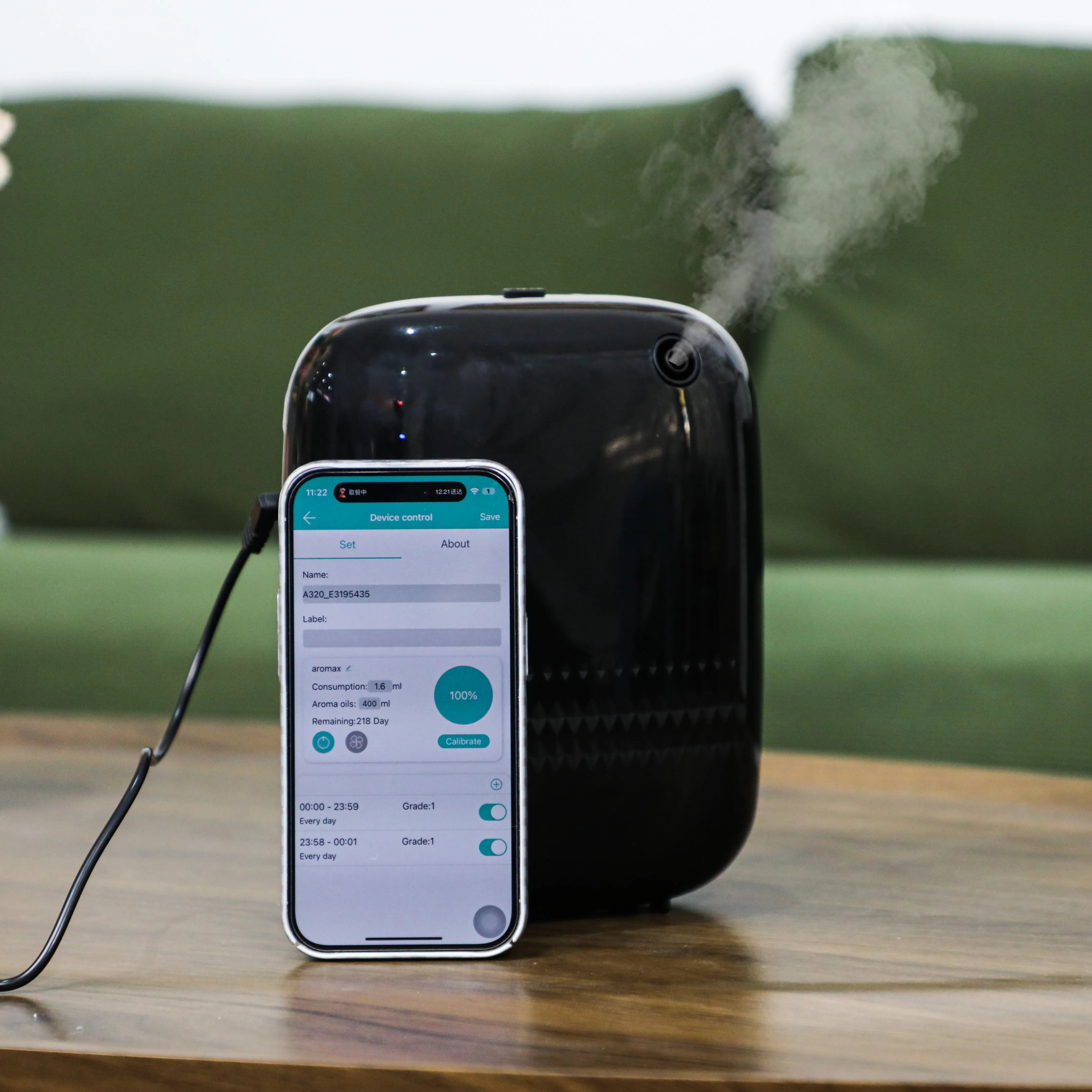 Namste Smart Aroma Diffuser – Waterless & Bluetooth Controlled