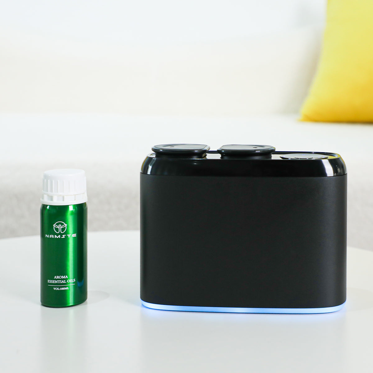 LED Aroma Diffuser – Bluetooth & Button-Controlled for Small Spaces