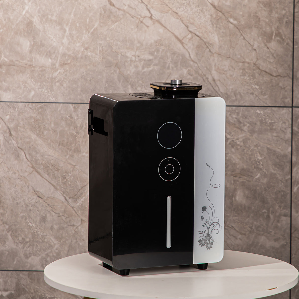 Premium Square Aroma Diffuser – Smart WiFi Controlled Diffuser for Large Spaces, Quiet Operation, Modern Metal Design