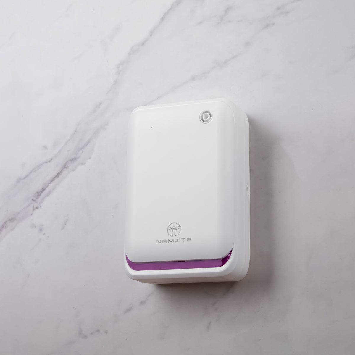 Square Aroma Diffuser – Bluetooth & WiFi-Controlled, Stylish with Purple Accents