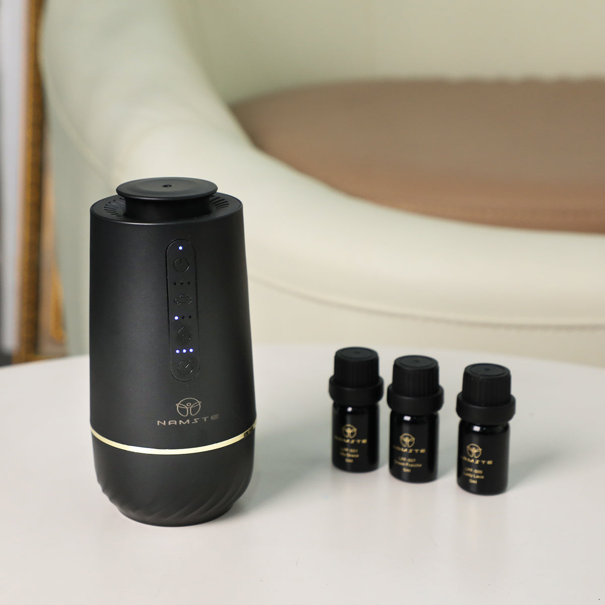 Starry Sky Aroma Diffuser – Cylindrical USB Diffuser for Home & Car, Silent, Efficient & Auto Start