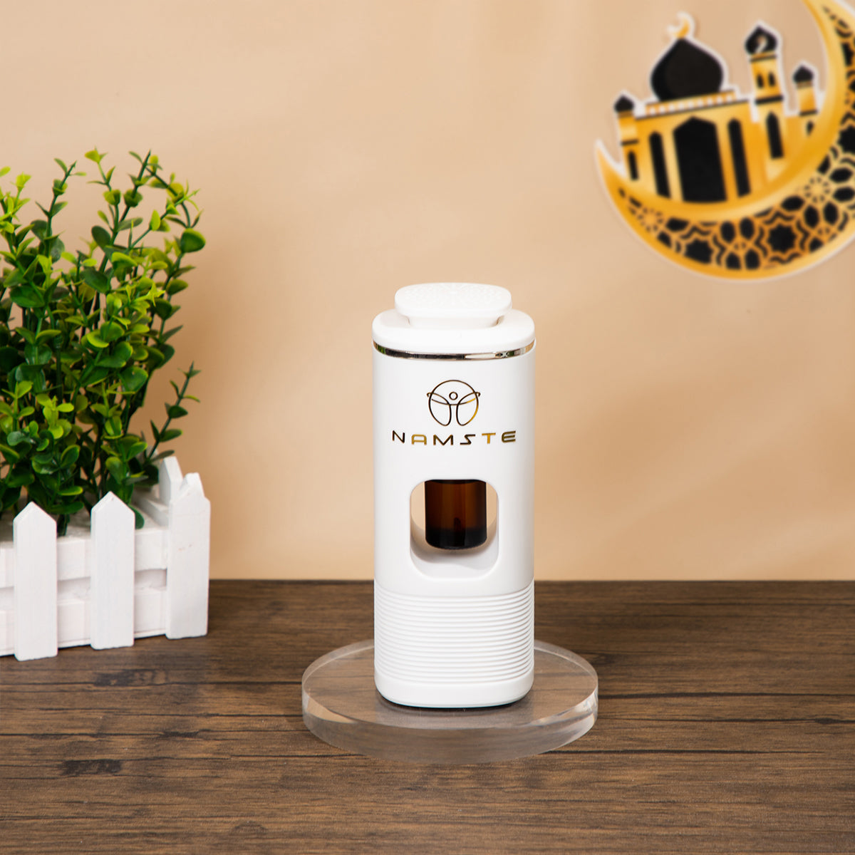 USB Aroma Diffuser – Bluetooth-Controlled Car & Home Diffuser, Silent Operation, Vibration-Activated, Portable