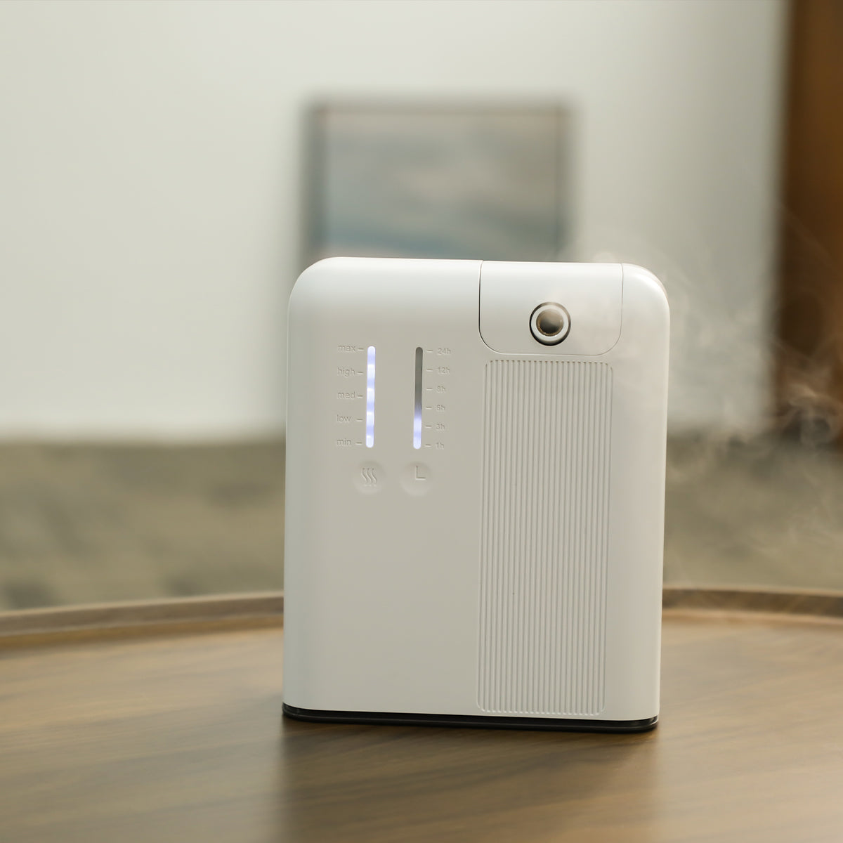 Square Aroma Diffuser – Bluetooth, Compact & Elegant with LED Light