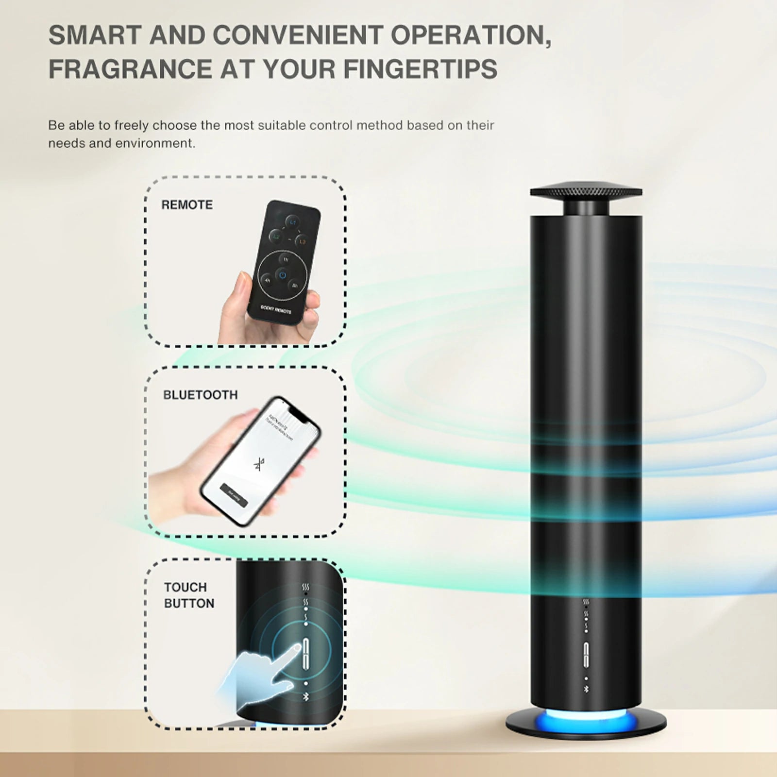 Namste Portable Smart Aroma Diffuser – Bluetooth Control & Large Coverage