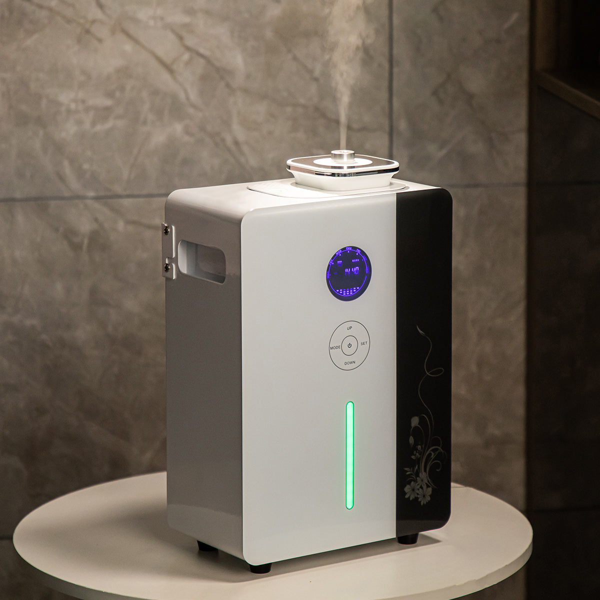 Premium Square Aroma Diffuser – Smart WiFi Controlled Diffuser for Large Spaces, Quiet Operation, Modern Metal Design