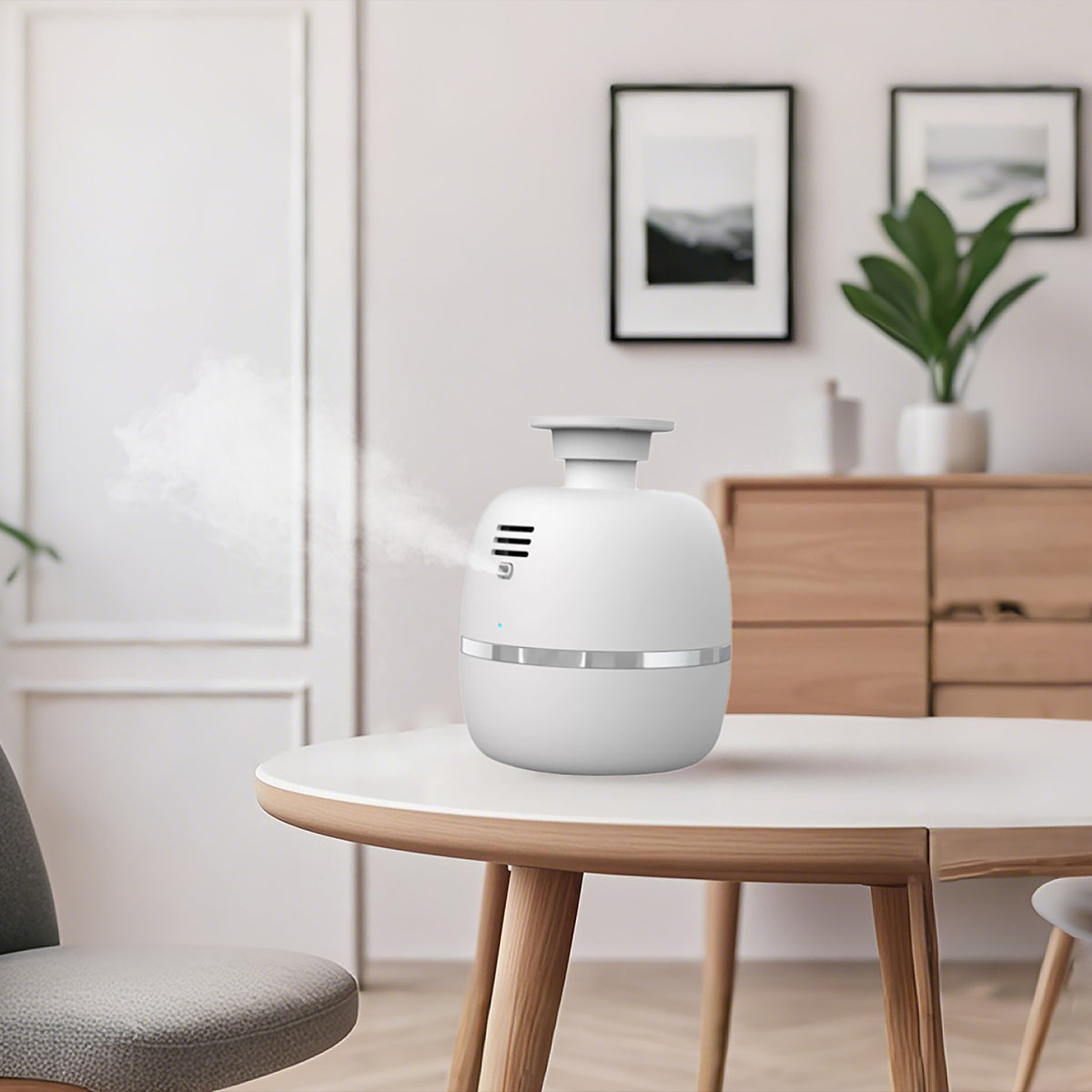 Bluetooth Aroma Diffuser – Sleek Oval Design, Ultra-Quiet & Practical