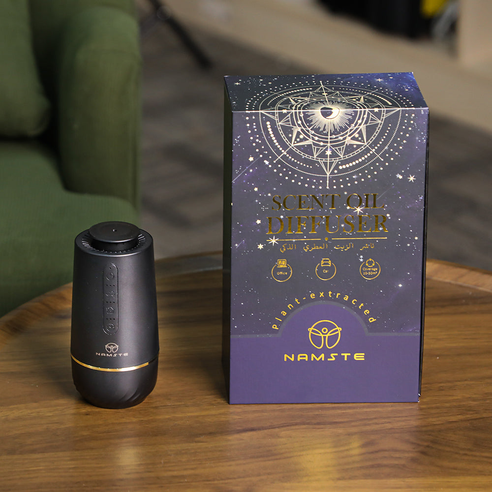 Car Fragrance Gift Set – Scented Air Diffuser with USB Charging, Includes 3 x 5ML Essential Oils
