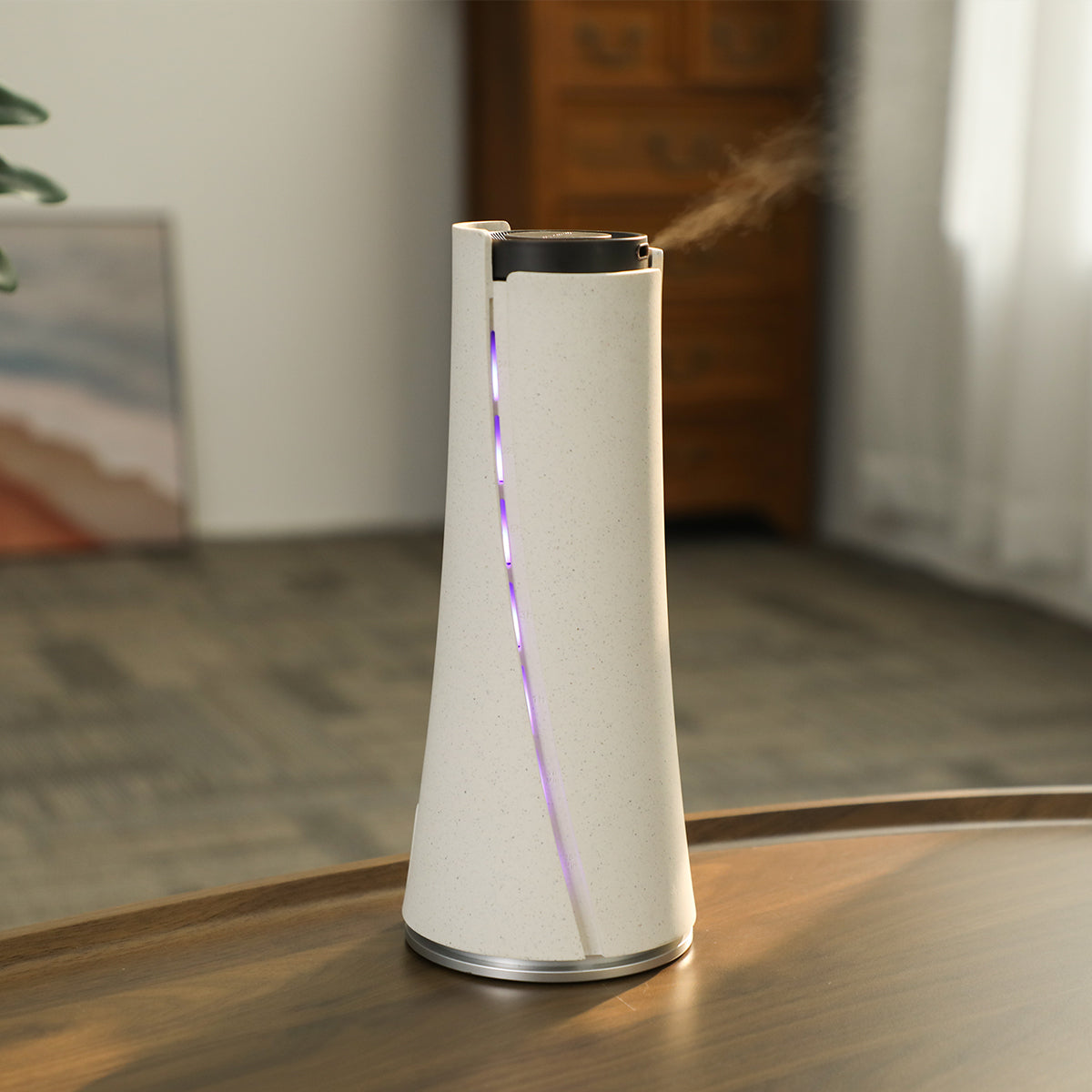 Cone-Shaped Aroma Diffuser – Bluetooth & WiFi Controlled, Stylish Design, Quiet Operation