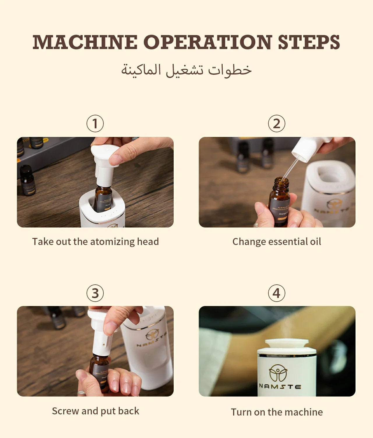 Namste Car Aroma Oils – Premium 10ML Hotel Collection (6-Pack)