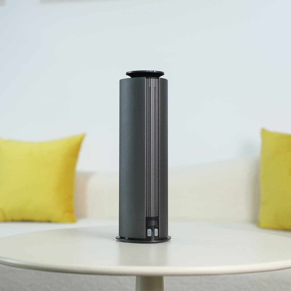 Cylindrical Aroma Diffuser with LED Light, Bluetooth & Button Control for Small Spaces