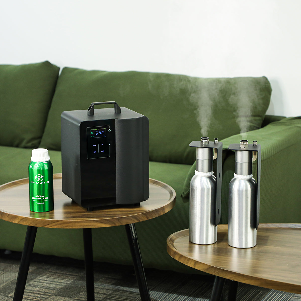 Portable Smart Aroma Diffuser – Dual 1000ml, Bluetooth & Touch Control, Large Coverage