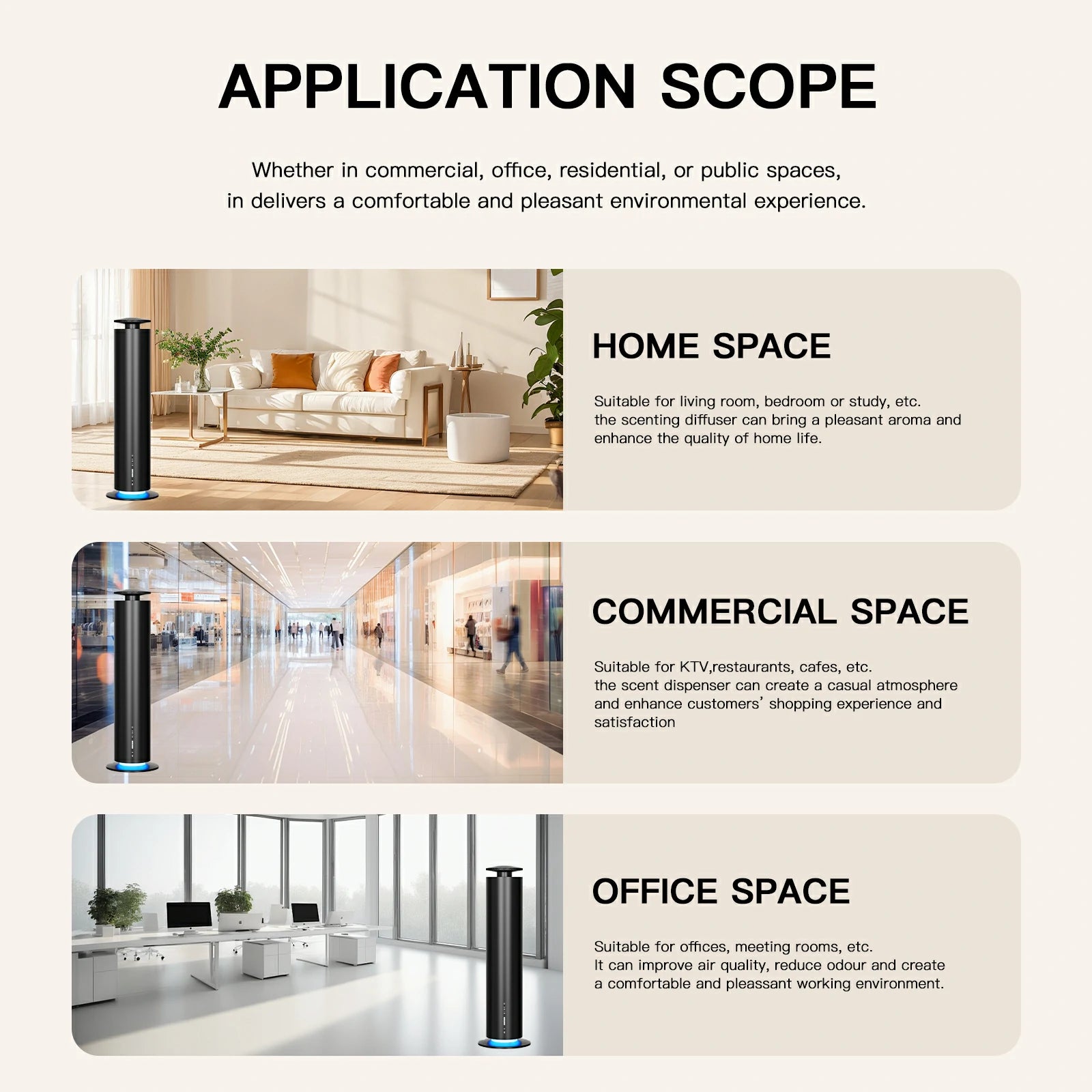 Namste Portable Smart Aroma Diffuser – Bluetooth Control & Large Coverage