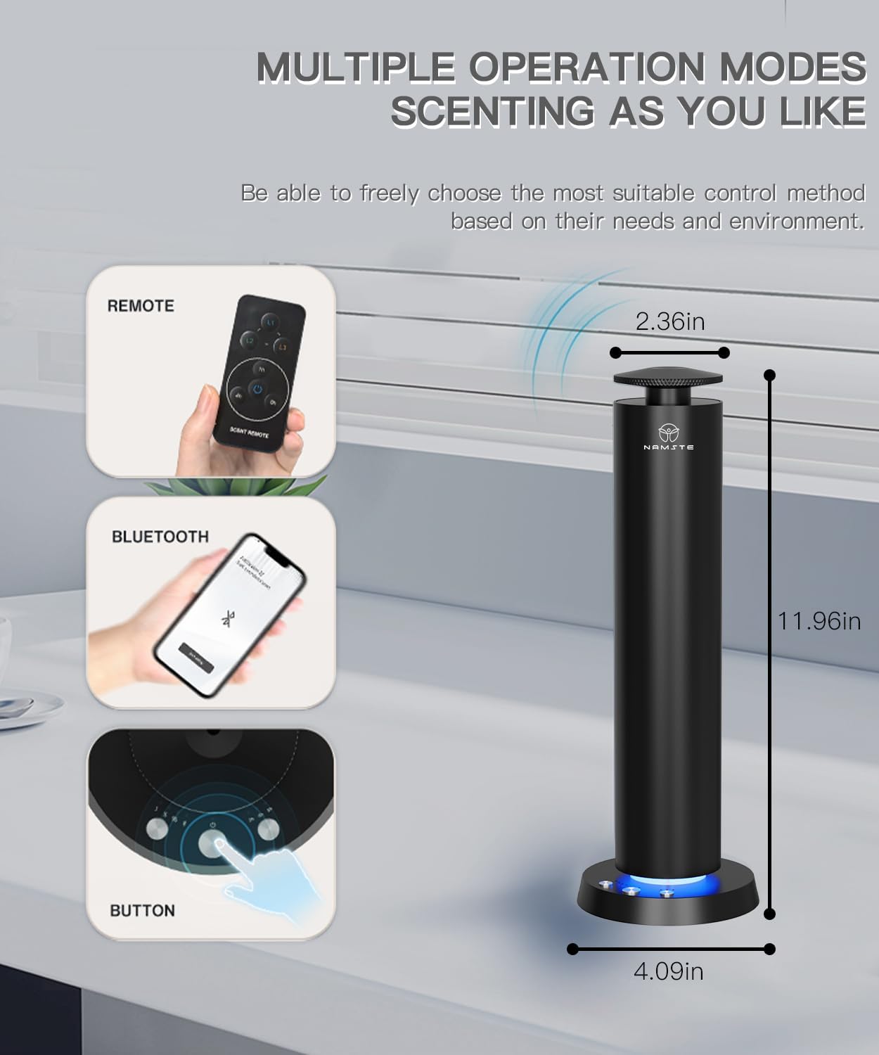 Namste Waterless Aroma Diffuser – Wireless Rechargeable & LED Light