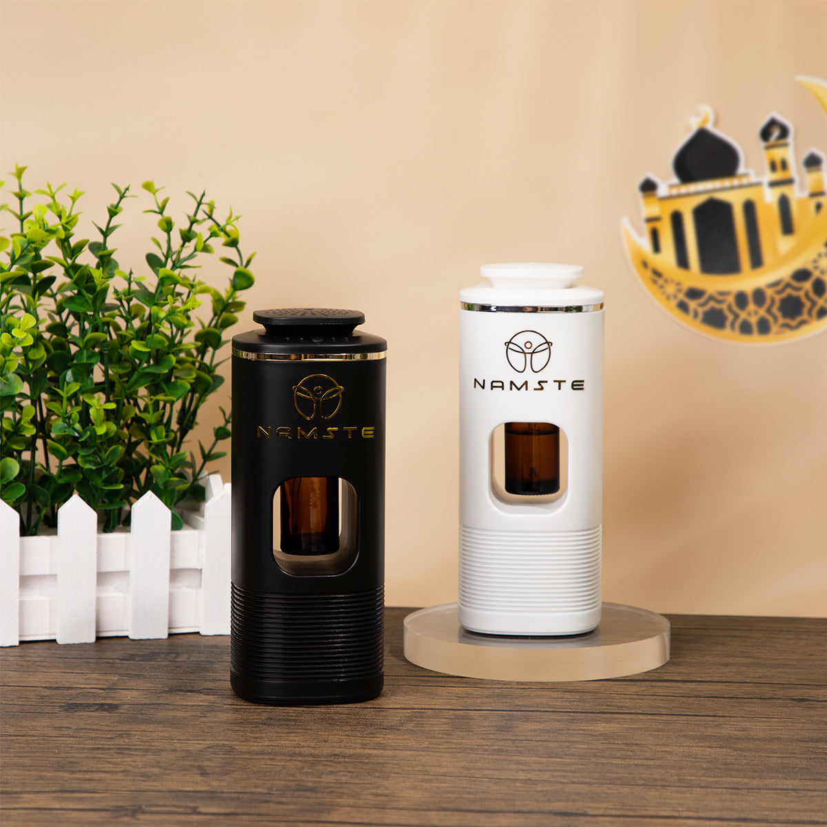 USB Aroma Diffuser – Bluetooth-Controlled Car & Home Diffuser, Silent Operation, Vibration-Activated, Portable