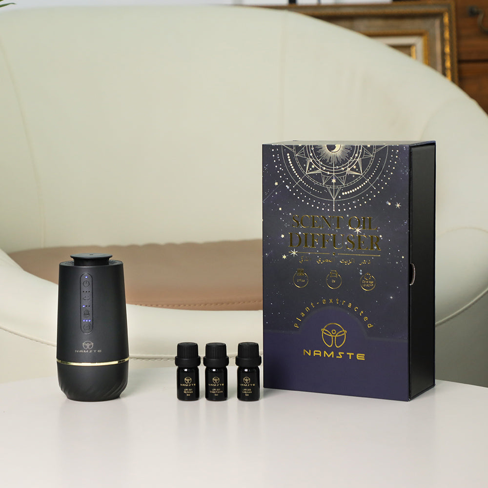 Car Fragrance Gift Set – Scented Air Diffuser with USB Charging, Includes 3 x 5ML Essential Oils