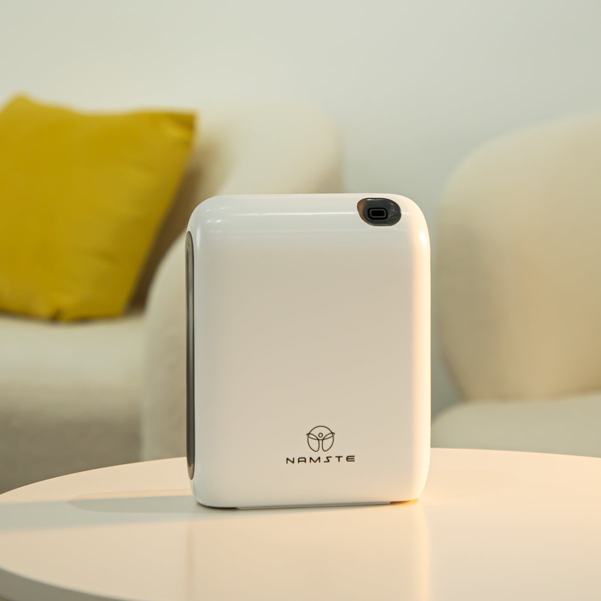 White Square Aroma Diffuser – Bluetooth-Controlled, Silent & Energy-Efficient for Small Rooms