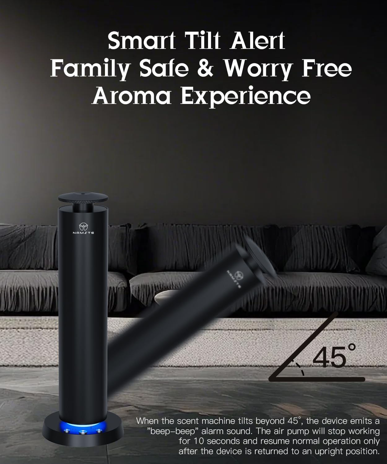 Namste Waterless Aroma Diffuser – Wireless Rechargeable & LED Light