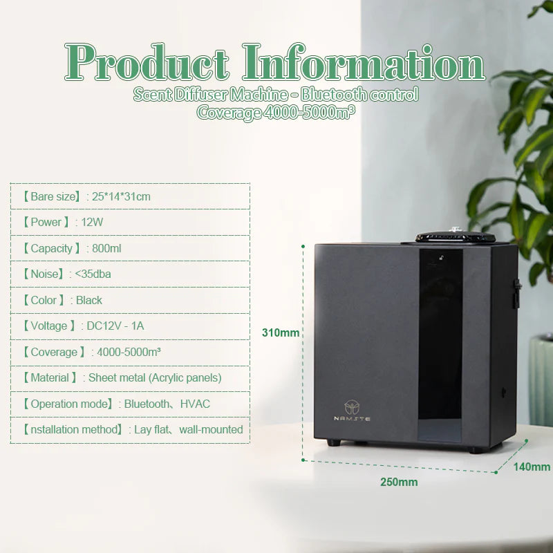 Namste Professional Large Diffuser – HVAC Compatible & Bluetooth Enabled