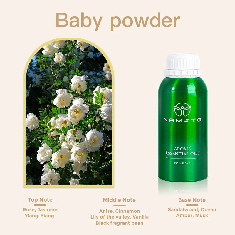 Namste Perfume Essential Oils 500ml Series - Luxurious Fragrances for Diffusers, Ideal for Home & Office Spaces