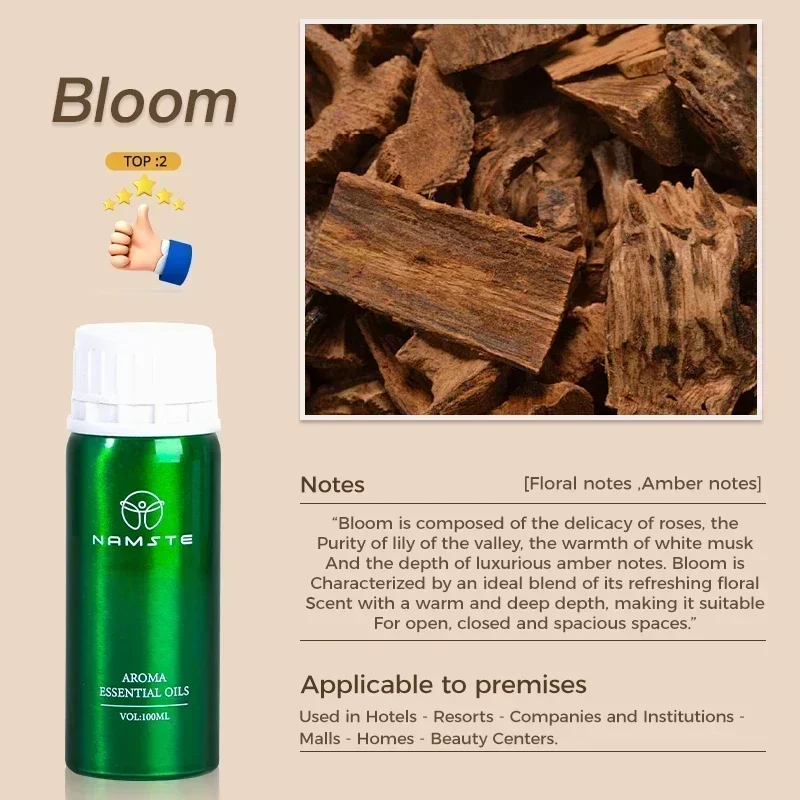 100ML All-Natural Essential Oil – Electric Aroma Diffuser & Air Freshener for Hotel & Commercial Use