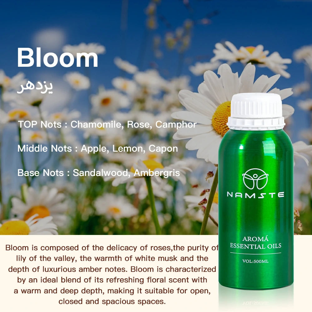 Namste Floral & Fruity 500ml Essential Oils - Fresh Floral & Sweet Fruit Scents for Home & Office
