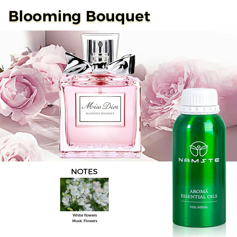 Namste Perfume Essential Oils 500ml Series - Luxurious Fragrances for Diffusers, Ideal for Home & Office Spaces