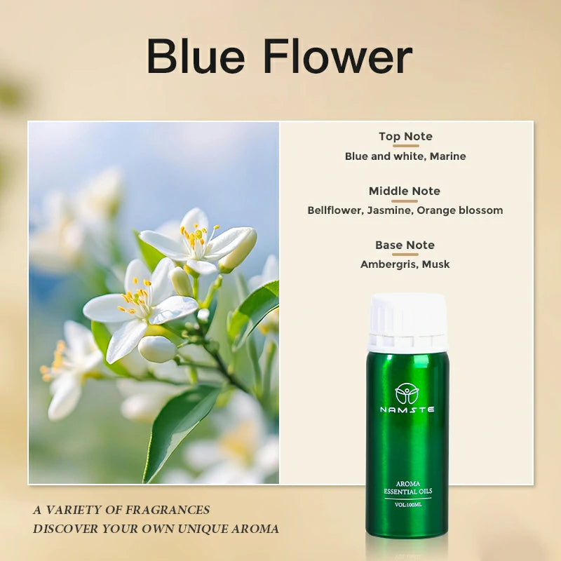 Namste Floral & Fruity 100ml Essential Oils - Fresh Floral & Sweet Fruit Scents for Home & Office