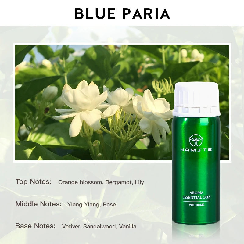 Namste Perfume Essential Oils 100ml Series - Luxurious Fragrances for Diffusers, Ideal for Home & Office Spaces