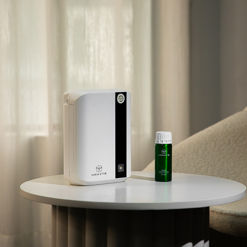 Bluetooth Aroma Diffuser – Electric Essential Oil Air Freshener, 1500m³ Coverage, HVAC Compatible
