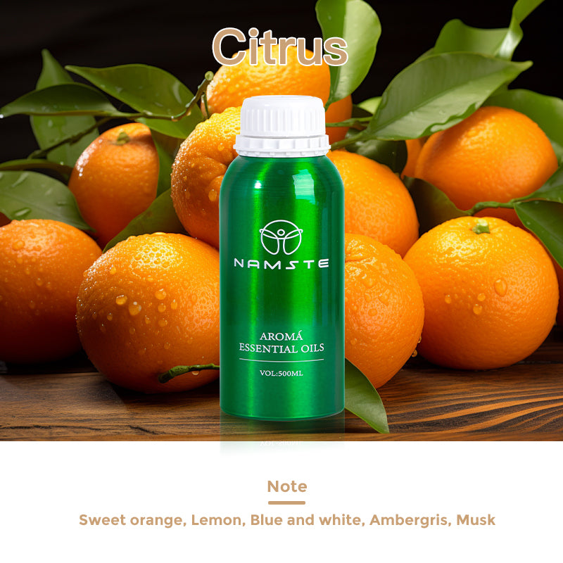 Namste Floral & Fruity Collection Series 500ml Essential Oil - Uplifting Floral & Refreshing Fruit Scents for Home and Office