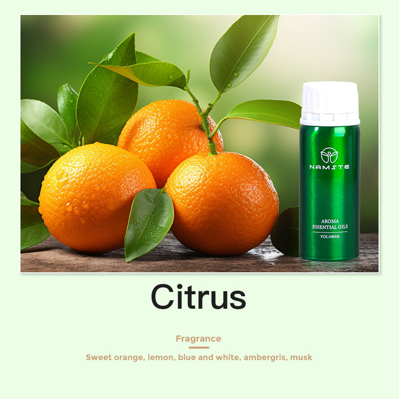 Namste Floral & Fruity Collection Series 100ml Essential Oil - Uplifting Floral & Refreshing Fruit Scents for Home and Office