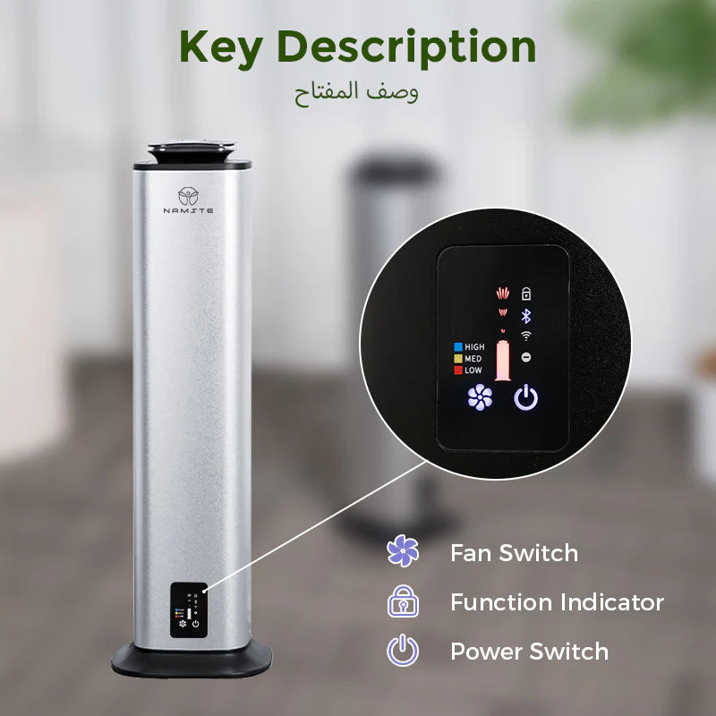 Namste Column Aroma Diffuser – Bluetooth Control & High Capacity