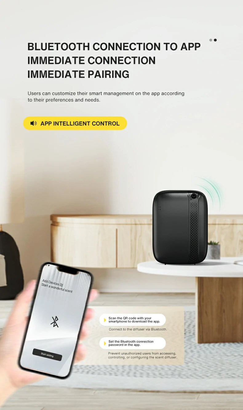 Namste Compact Aroma Diffuser – Quiet & Bluetooth