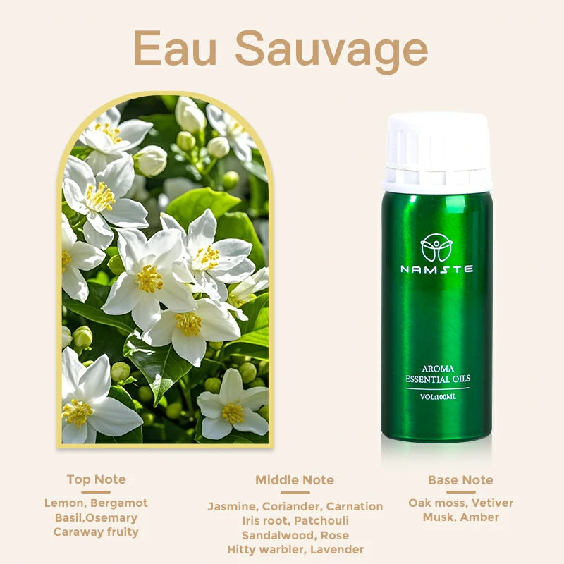 Namste Perfume Essential Oils 100ml Series - Create a Relaxing, Luxurious Ambience for Your Space