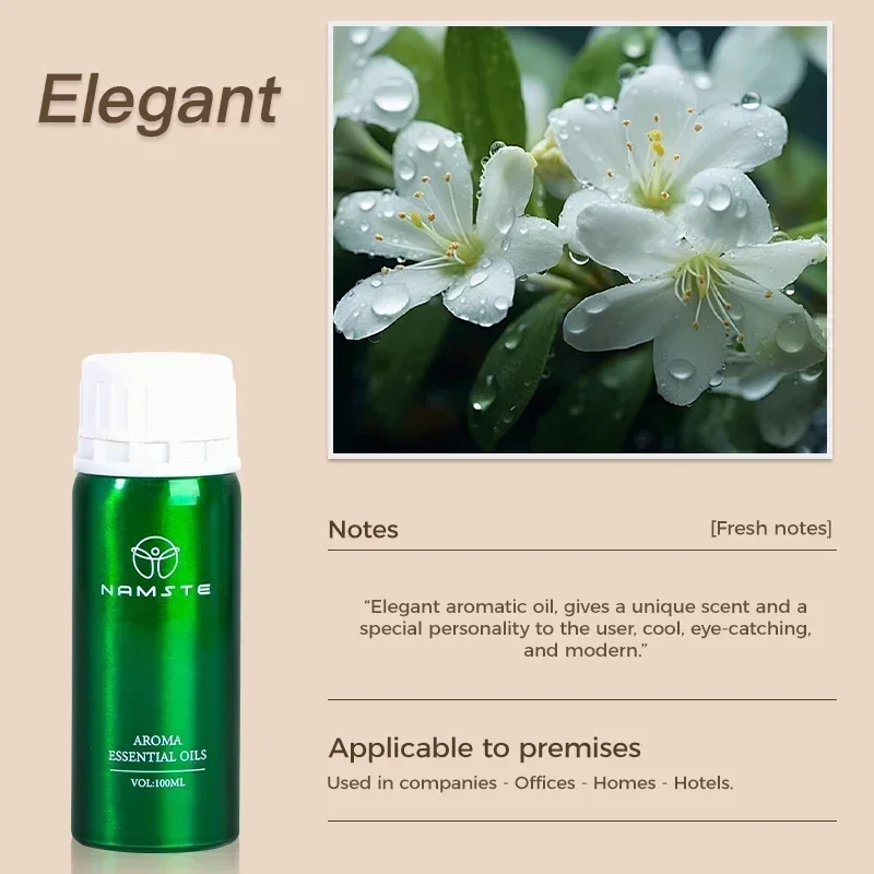 100ML All-Natural Essential Oil – Electric Aroma Diffuser & Air Freshener for Hotel & Commercial Use