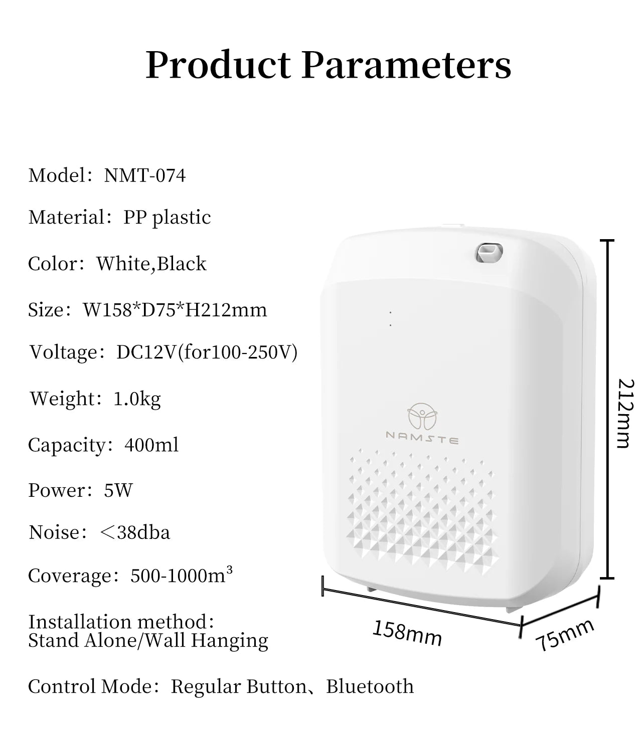 Namste Essential Oil Diffuser – Efficient Design & Relaxing Fragrance