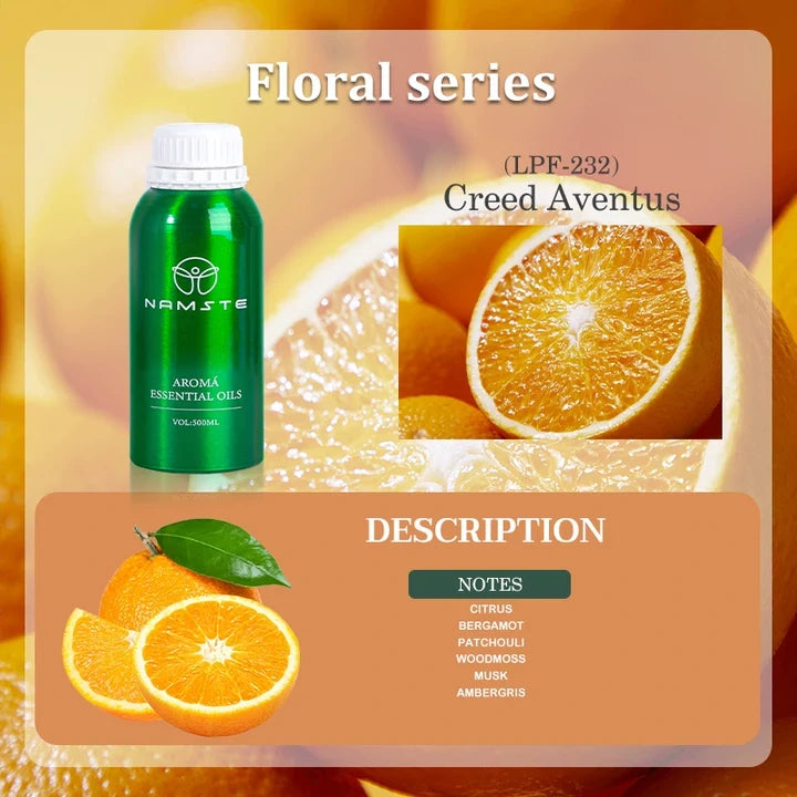 Namste Perfume Essential Oils 500ml Series - Luxurious Fragrances for Diffusers, Ideal for Home & Office Spaces