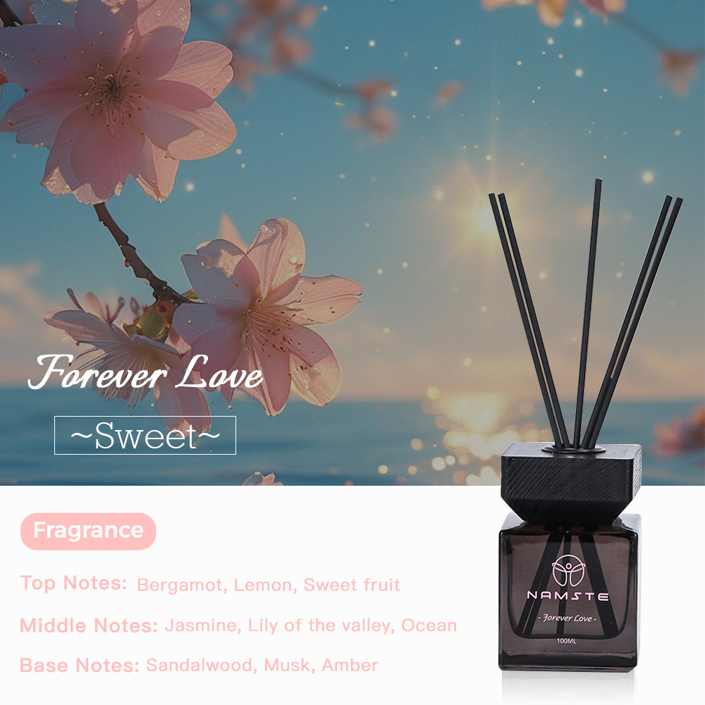 100ML Reed Diffuser – Fireless Aromatherapy, Natural Scent for Home & Hotel