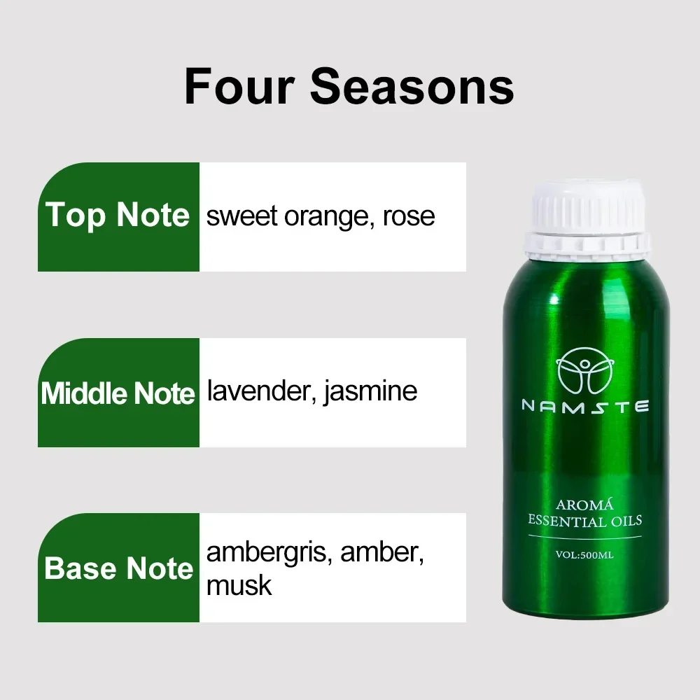 500ML Essential Oils for Aroma Diffuser – Room Air Freshener for Hotels and Home